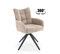 Forgó étkezőszék K540, Bézs/Fekete