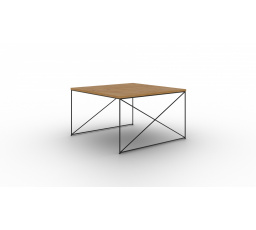 Nelia dohányzóasztal Fekete+Lancelot Tölgy