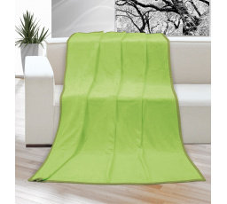 Deka micro jednolůžko 150x200cm světle zelená