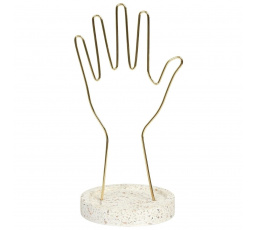 Arty ékszertartó állvány arany/ terrazzo