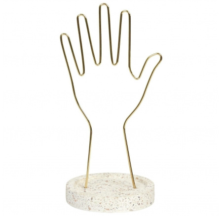 Arty ékszertartó állvány arany/ terrazzo