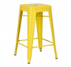 Paris bárszék 66 cm sárga, Tolix inspirációval