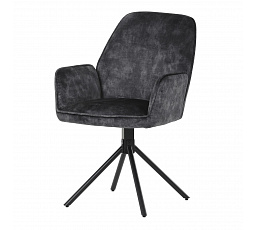 Jídelní židle, černá, sametová látka, HC-511 BK4