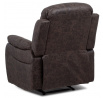 Polohovací křeslo, hnědá, látka, TV-4086 BR