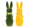 Zajíc - figurka na postavení, semiš, mix 2 barev, cena za 1 ks