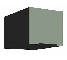 Horní skříňka ARIA - 40 NAGU-36 1F, Černá/Aquamarine