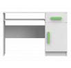 SMYK I - 08 íróasztal, Fehér Matt/Zöld