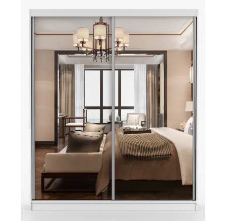 MULTI 20 gardróbszekrény - 183 cm, Fehér