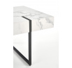 BLANCA konferencia asztal, fehér márvány/fekete