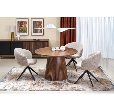 FARGO kihúzható asztal, asztallap - dió, lábak - dió (2p=1db)