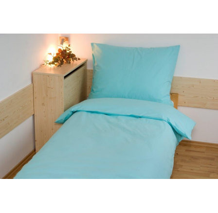 Prodloužené povlečení bavlna UNI 140x220, 70x90cm Zelená