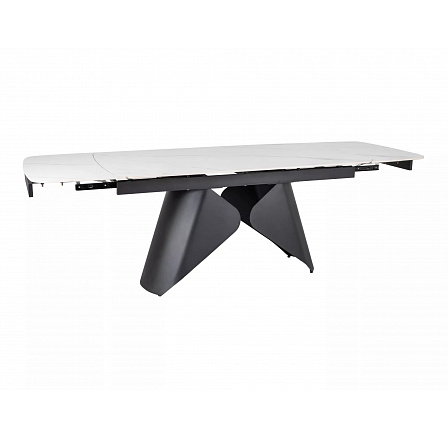 ARMANDO étkezőasztal, Fehér márvány hatás/Fekete