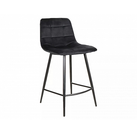 MILA H-2 bárszék, fekete Bluvel 19/fekete matt