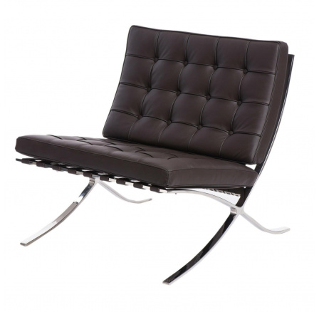 BA1 szék természetes barna bőr