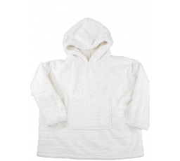 Fehér szintetikus szőrmés pulóver / snuddie