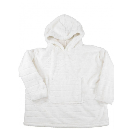 Fehér szintetikus szőrmés pulóver / snuddie