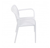 Zahradní židle plast, bílá, CT-X7029 WT
