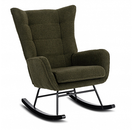 Fotel Bujany JACKSON Zielony Boucle