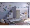 Postel PARADISE 5, Bílá Šedá Lesk
