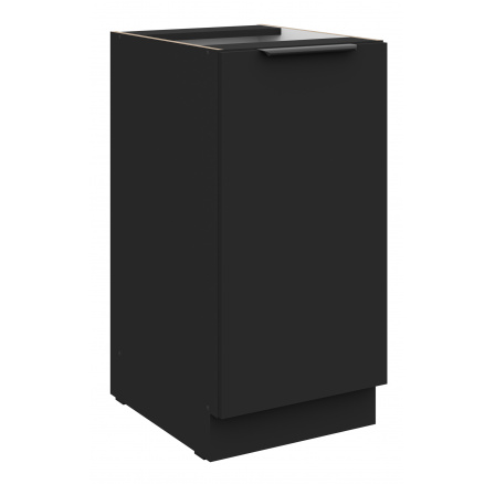 Dolní skřínka SIENA - 40 D 1F BB, Černá mat/Černá mat