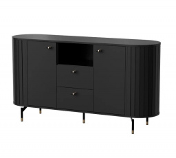 ZANTE 2D2S komód, matt fekete