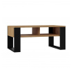 Konferenční stolek SAVA 2, Dub artisan/Černá