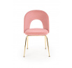Étkezőszék K385, Világos rózsaszín/Arany