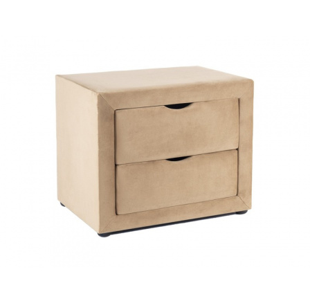 SZAFKA NOCNA ET-002 VELVET BEŻ BLUVEL 28
