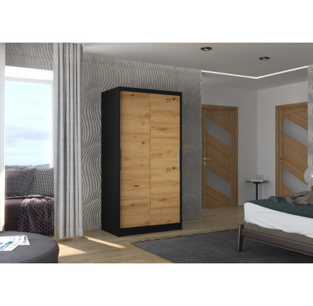 ASTEN 100 tolóajtós szekrény Black+Artisan