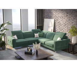 NAROŻNIK ROZKŁADANY MALIBU MAX 250x250 - prawa , Odcienie ciemnej mięty