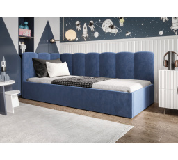 ŁÓŻKO SIMBA - Odcienie niebieskiego- T73 , Strona lewa