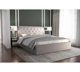 ŁÓŻKO PIER - 200x200 , Metalowy na podnośnikach gazowych