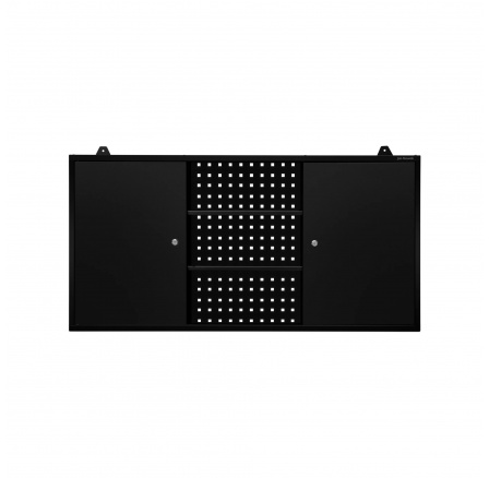 Szerszámos szekrény, fali BEN, 1200 x 600 x 200 mm, All Black: fekete