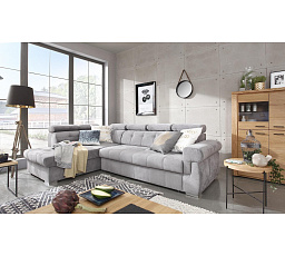 Rohová sedací souprava Amadeus L šedá