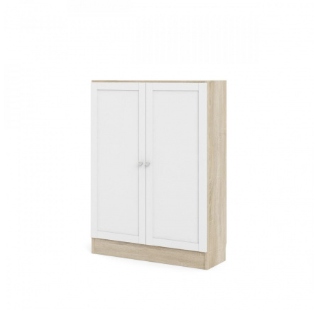 Regál Bask 71760/26, dub sonoma/bílá