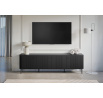 Szafka RTV Vesper 4D 187 cm - czarny / czarne nogi