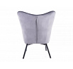 CARMEN VELVET fotel, Szürke Bluvel 14/Fekete matt
