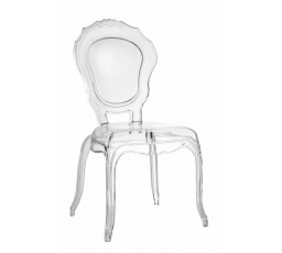 Átlátszó Queen szék