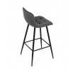 Barová židle, šedá, látka,AUB-X7015 GREY2