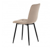 Jídelní židle, krémová, sametová látka, CT-281 CRM4