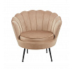 Velvet cappuccino fotel /fekete lábak/ LC-032-1