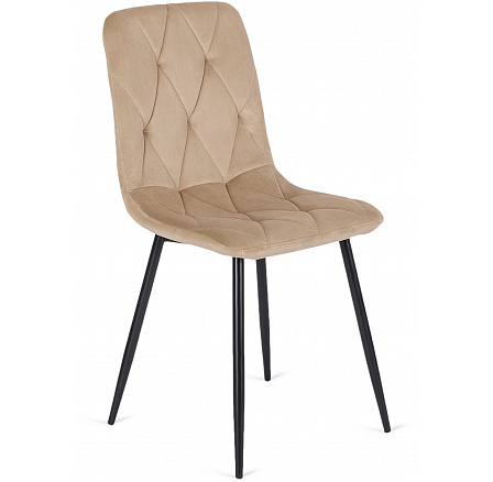 Krzesło ROBIN Beżowe Welurowe