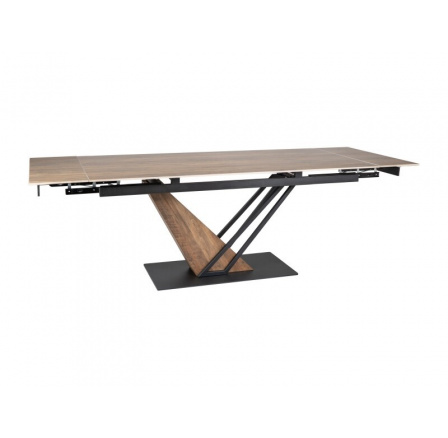 STÓŁ GENESIS LEGNO DĽB / CZARNY/DĽB 180(240)X90