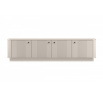 VESPER RTV 187 4D - cashmere mdf / cashmere / czarne uchwyty / cokół