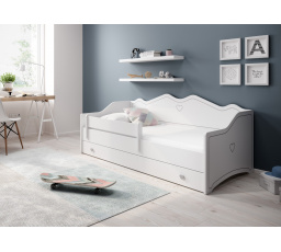 Ágy matraccal EMKA Gray 160x80 Fehér+Szürke