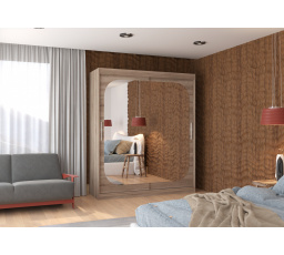 Tolóajtós szekrény tükörrel ARIZONA 180 Truffle+Truffle