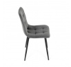 Jídelní židle, šedá, sametová látka, CT-281 GREY4