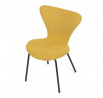 Jídelní židle, žlutá, látka, CT-S8010 YEL2