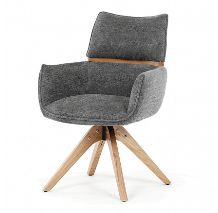 Jídelní židle, šedá, látka, DCH-D1348 GREY2 Jídelní židle, šedá, látka, DCH-D1348 GREY2