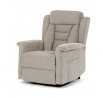 Polohovací křeslo, elektrické kabelové ovládání, béžová, látka, TV-7072 LAN2